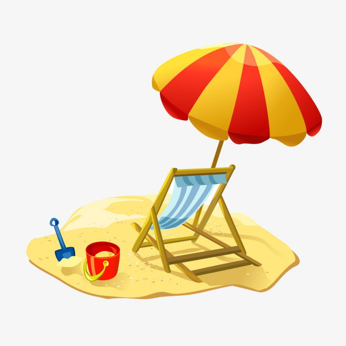 沙滩上的懒人椅