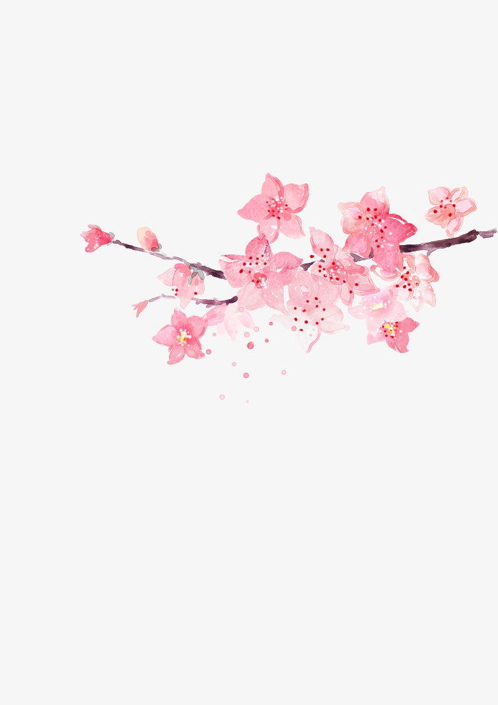 卡通桃花矢量素材