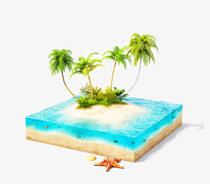 创意海边素材