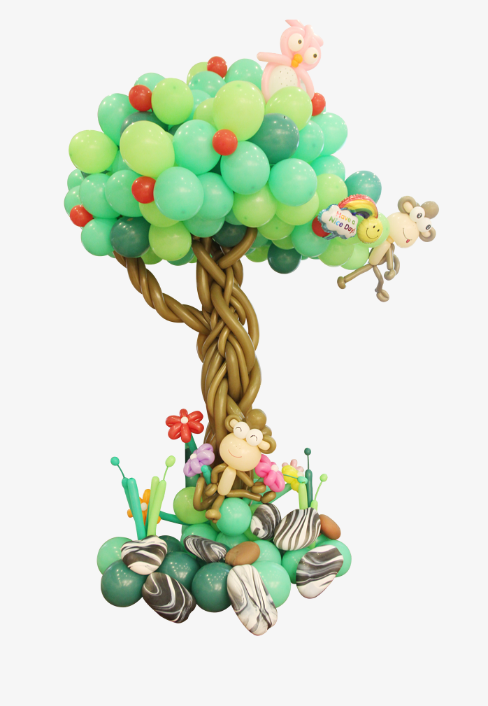 卡通气球树