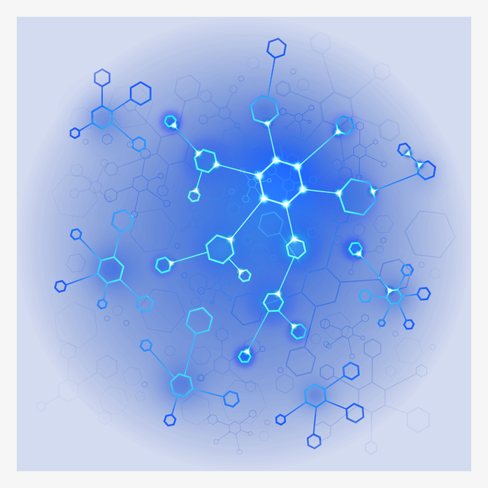 蓝色发光分子结构