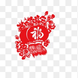 剪纸灯笼