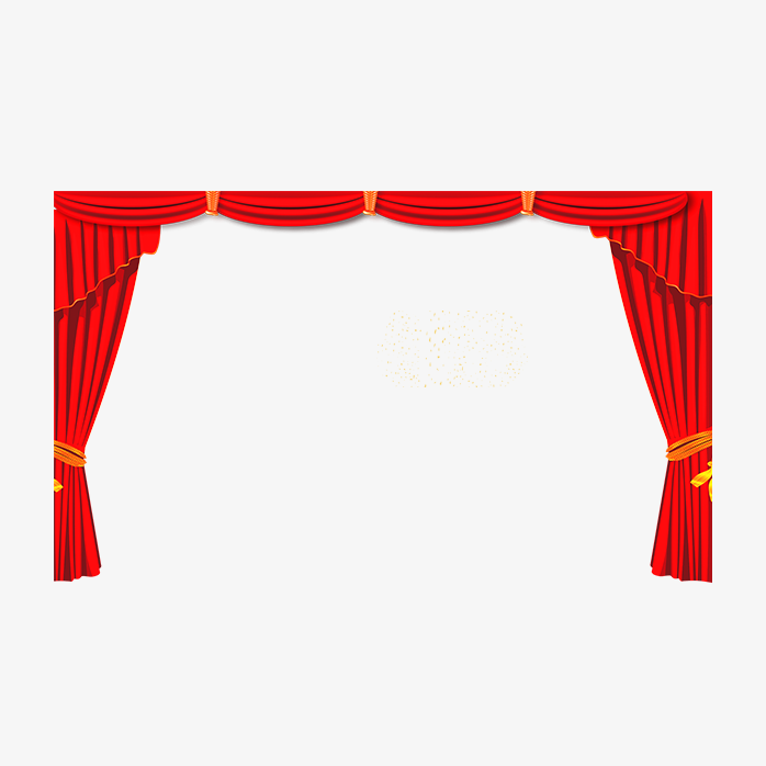 新年红帘子