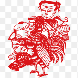 春节窗花剪纸元素