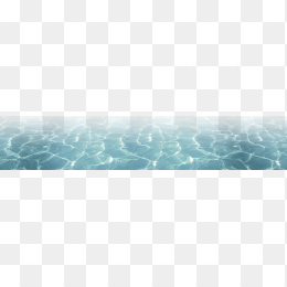 清澈见底的水面