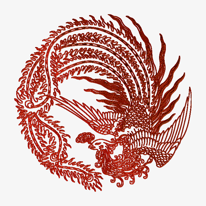刺绣龙图案