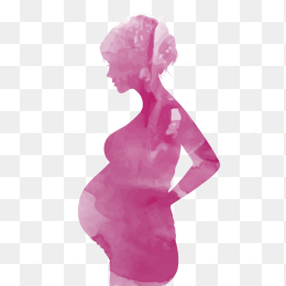 孕妇剪影