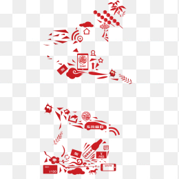 中国风红色装饰图案