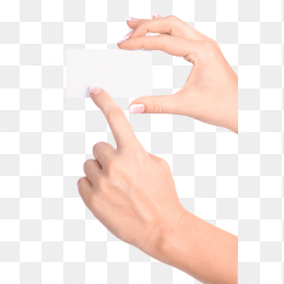 手持卡片名片模型