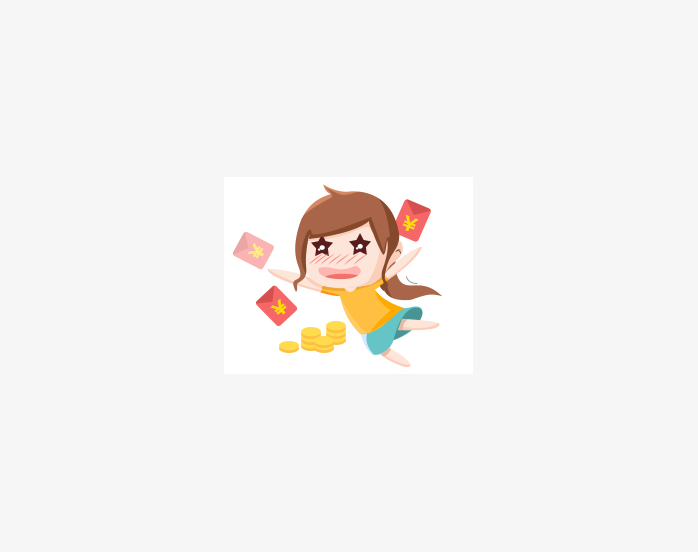 两眼冒钱的女孩