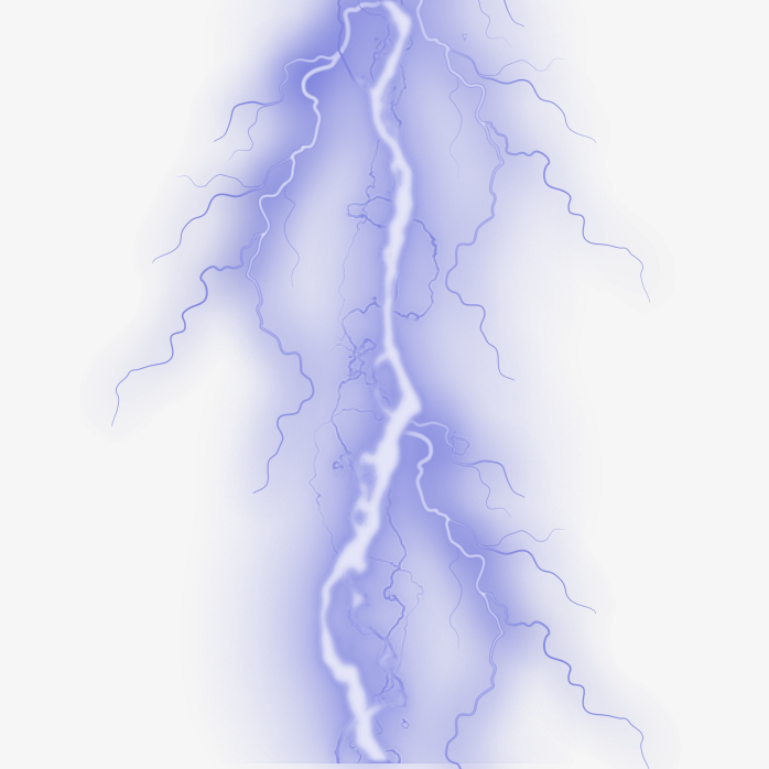 紫色闪电雷电设计元素