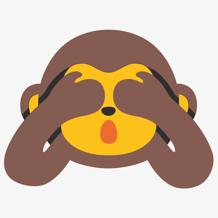 猴子隐藏眼睛表情符号