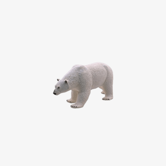 北极熊塑料模型