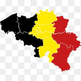 比利时国旗地图