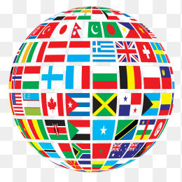 地球的世界国旗