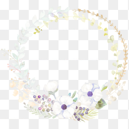 多彩花圈