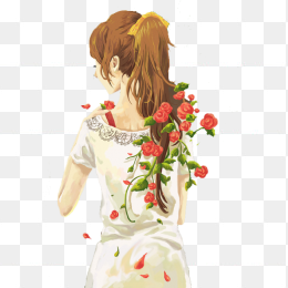 手绘少女