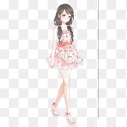 手绘少女