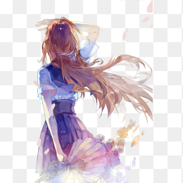手绘少女