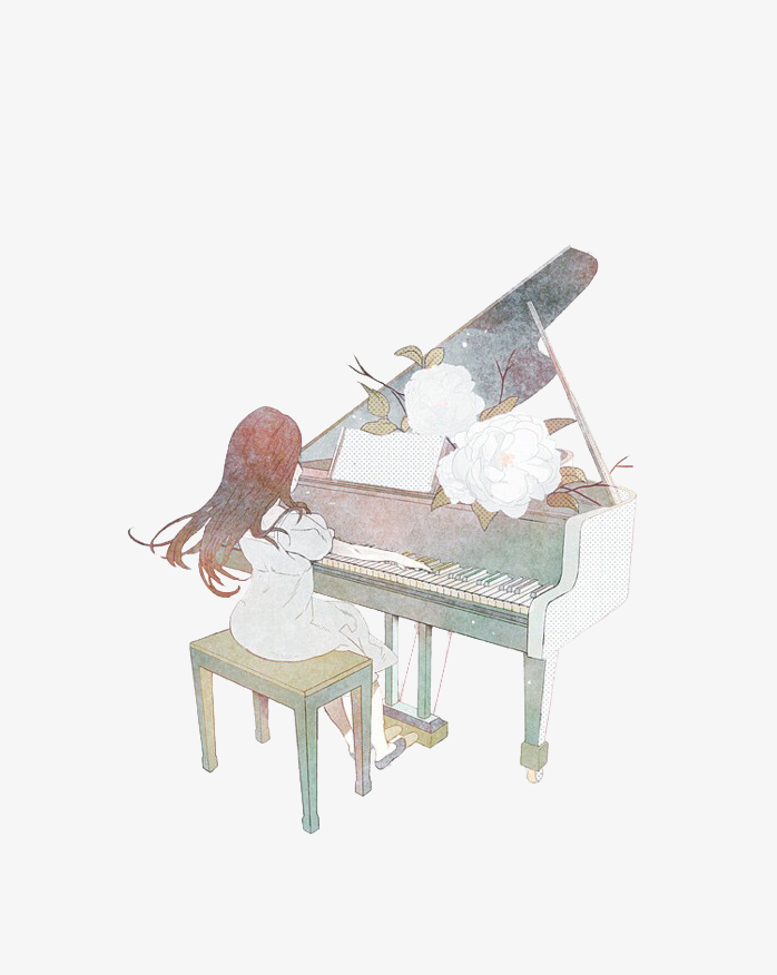 手绘少女