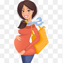 孕妇妈妈怀孕大肚子素材