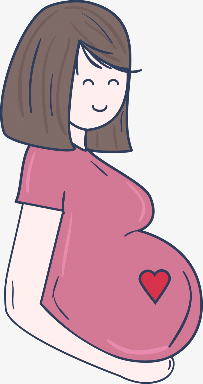 孕妇妈妈怀孕大肚子素材