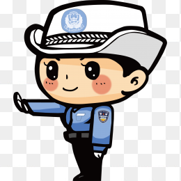 警察110武警卡通警察