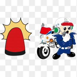 警察110武警卡通警察