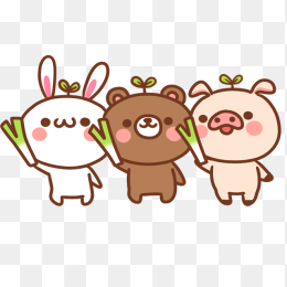 可爱卡通小猪
