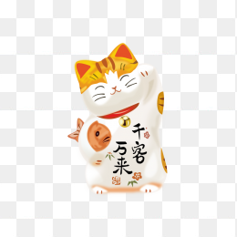 卡通小猫招财猫