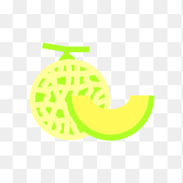 矢量哈密瓜水果