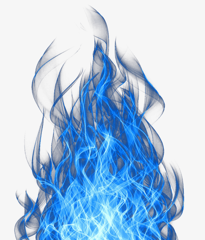 蓝色燃烧火焰特效烈火