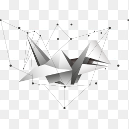 抽象点线科技元素
