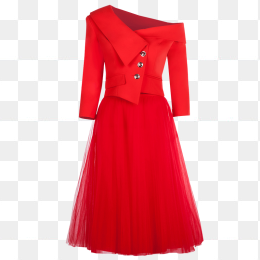 礼服红色礼服晚礼服小洋装
