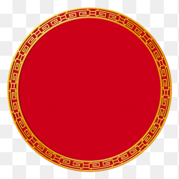 圆红背景
