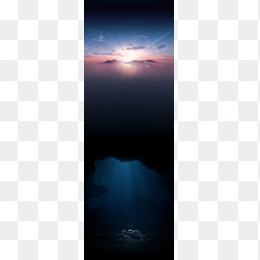 天空蓝天大海