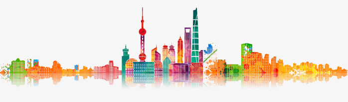 中国城市建筑剪影