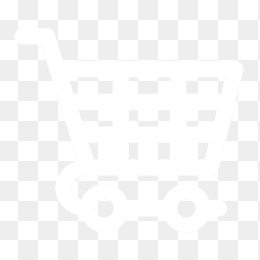 白色卡通购物车免抠素材图像