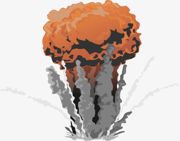 卡通免抠爆炸炸弹素材