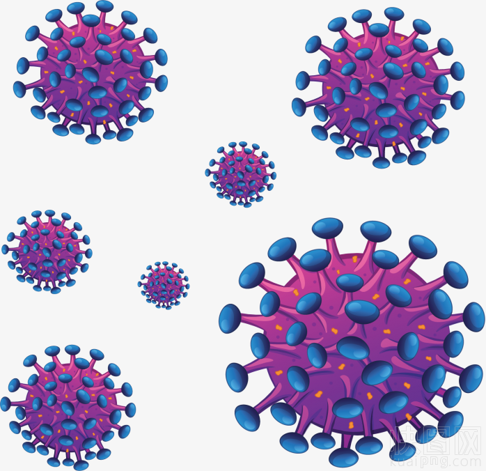 新型冠状病毒png素材