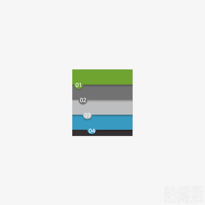 立体ppt目录元素