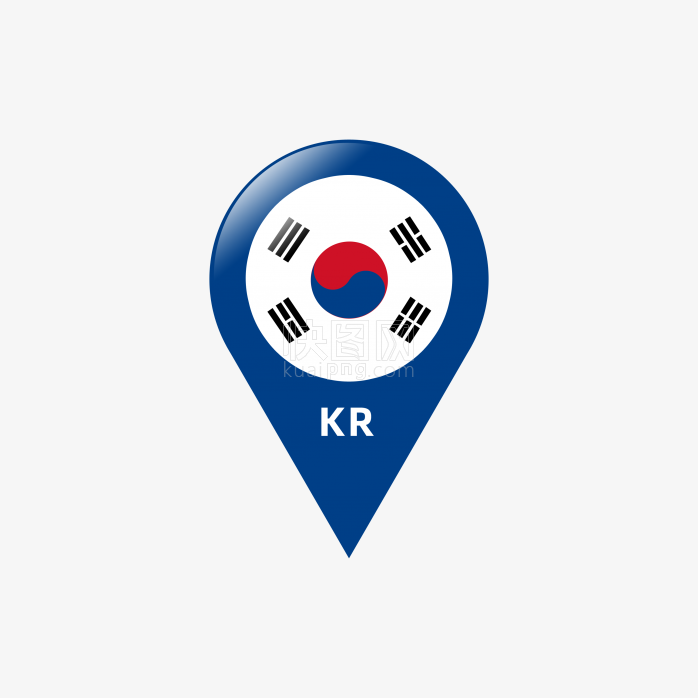 快图网独家原创Korea韩国国旗图标
