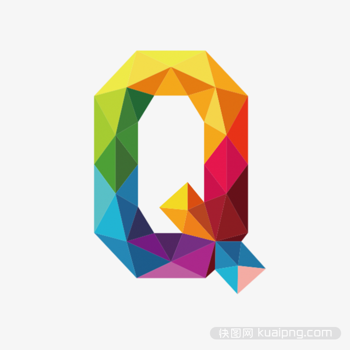 彩色字母Q