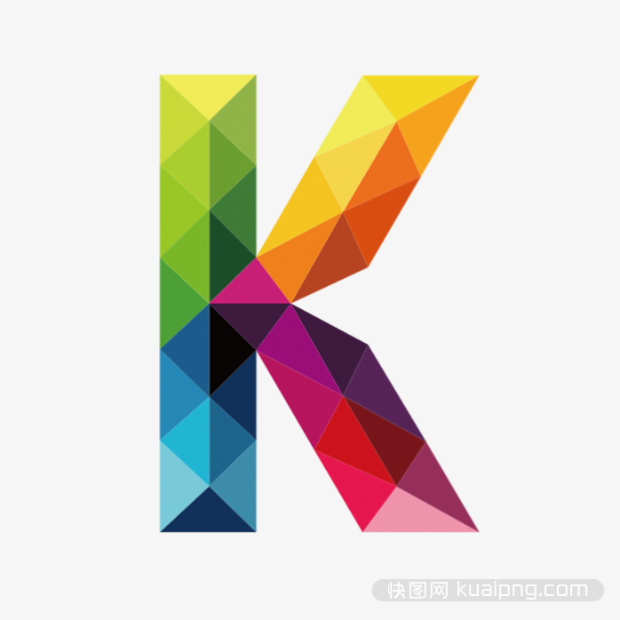 彩色字母K