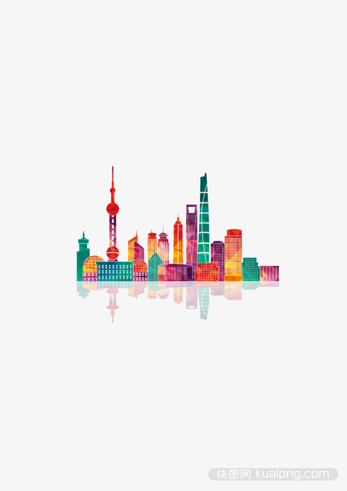 中国上海建筑剪影
