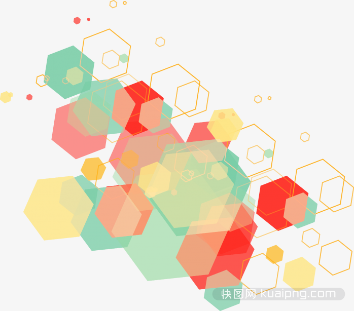 几何六边形科技元素