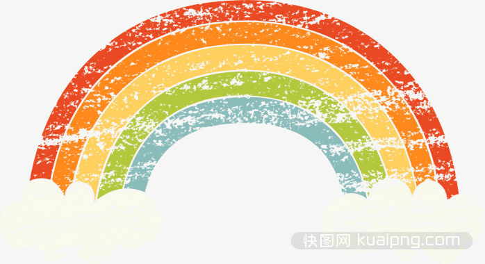 卡通彩虹