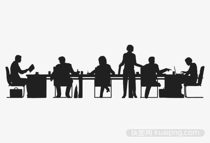 矢量开会工作场景