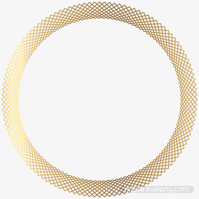 金色圆形欧式边框