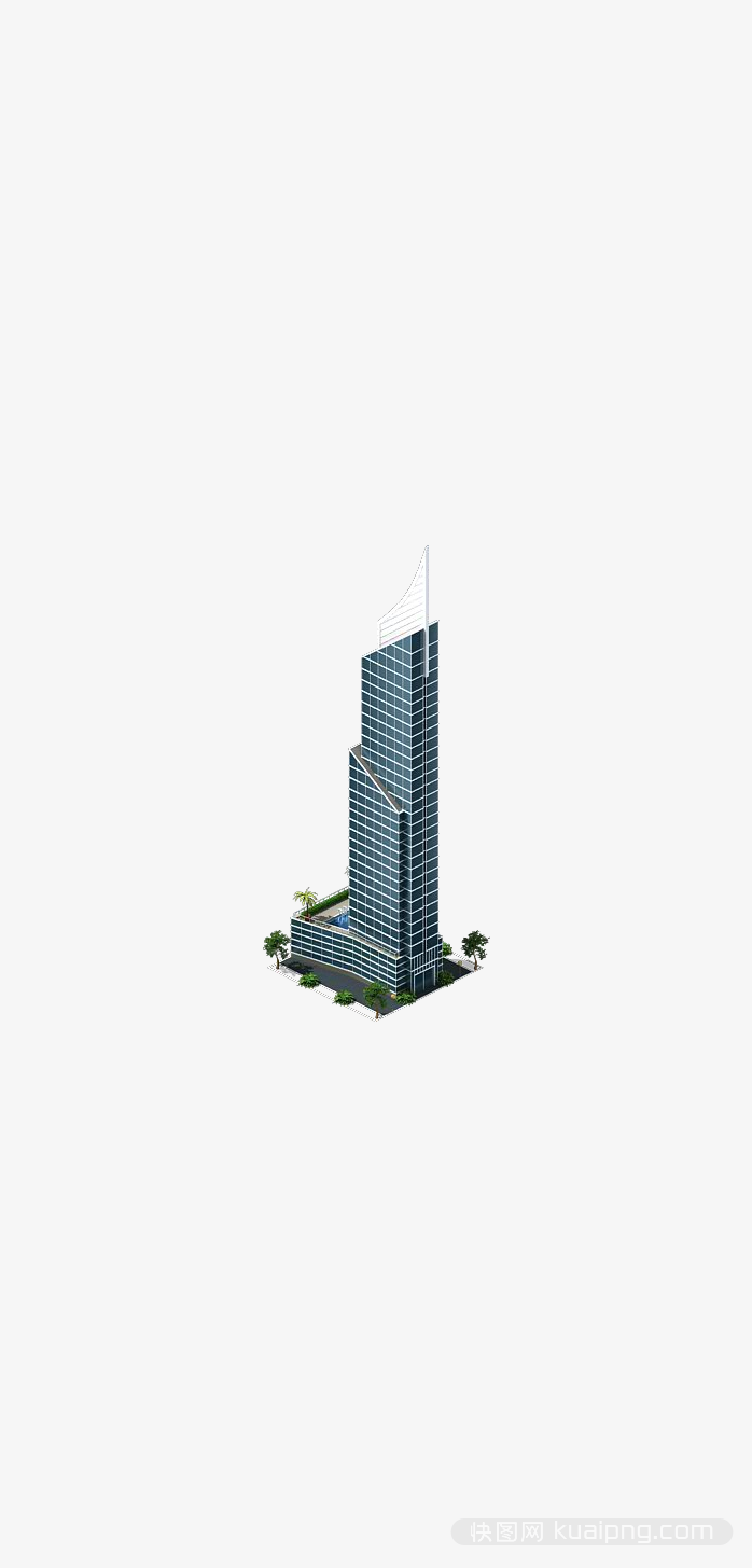 3D渲染摩天大楼建筑